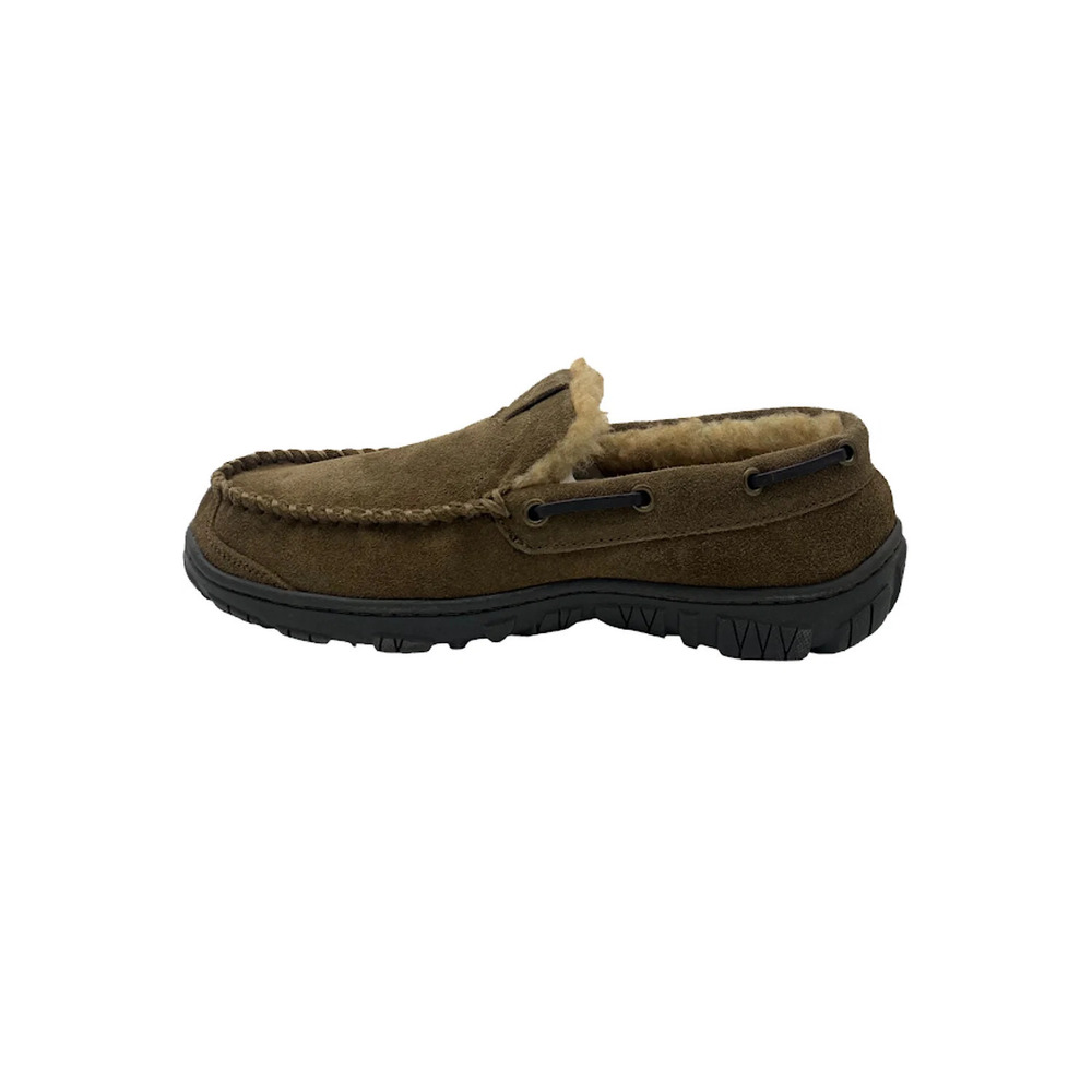 Clarks Suede Men's Venician Moccasin Slippers Sage - Medium - Picture 4 of 4
